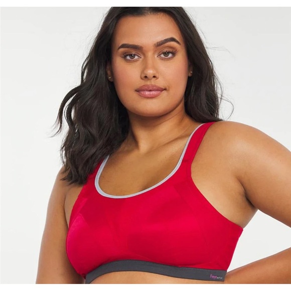 Freya Dynamic High Impact Wire Free Sports bra 32DDD Hot Crimson - Picture 1 of 7